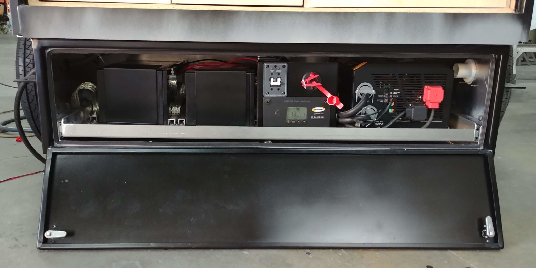 Teardrop Trailer Wiring and Power Supply Compartment