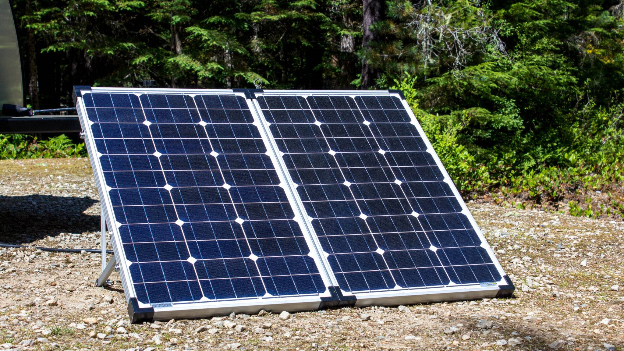 120 watt solar panels for the Evolve Solar Teardrop Camping Trailer