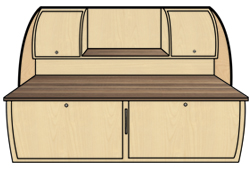 Maple with Butcher Block Countertop